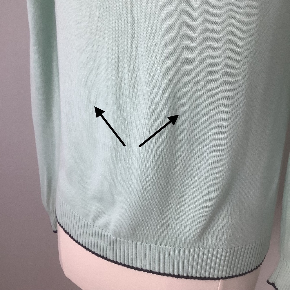 Modcloth Anthro Ringer Cardigan Sweater Aqua S - Picture 12 of 16